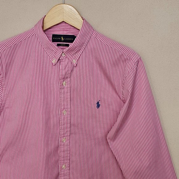 Ralph Lauren Button Down Slim Fit M - Picture 1 of 7